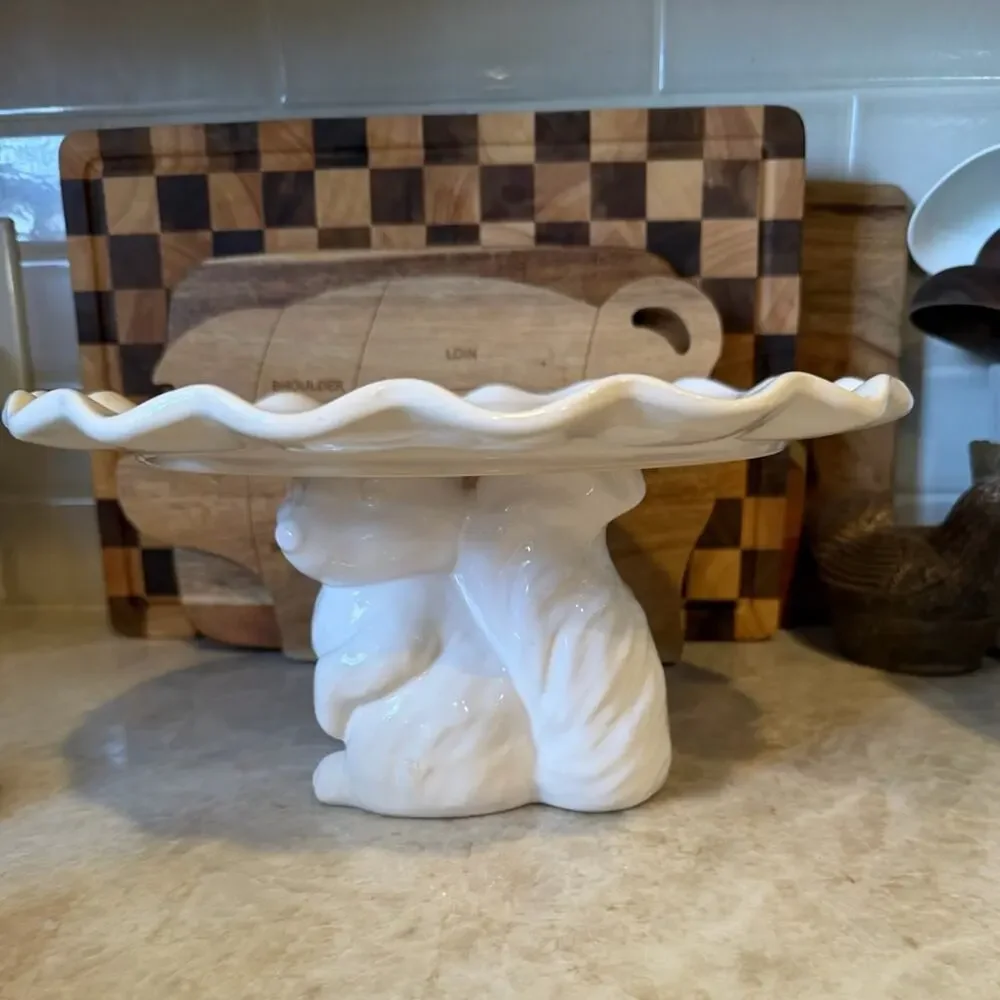 Woodland Cake plate fox